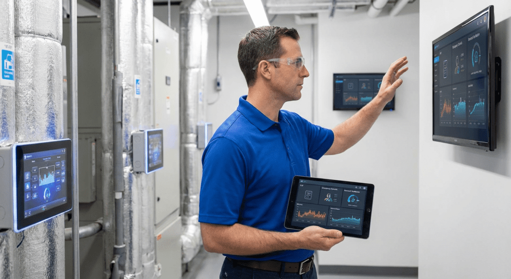 energy efficient hvac office installation